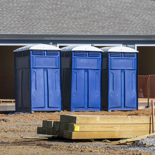 is there a specific order in which to place multiple porta potties in East Brewton AL